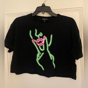 Pride Neon Crop Top size small